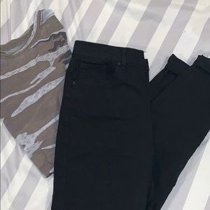High Waisted Black Jeans